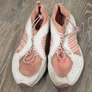 Women's Pink and White Water Shoes